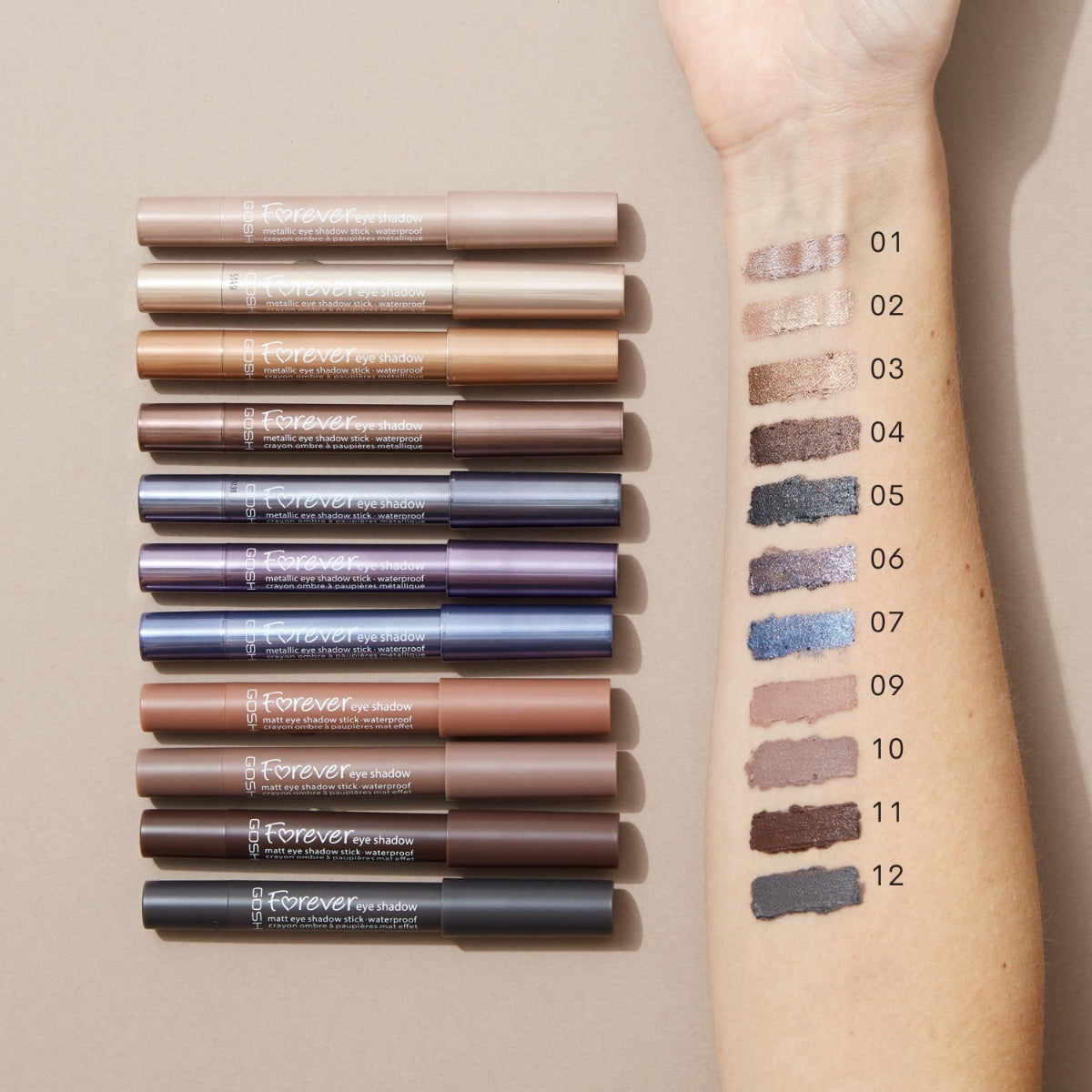 Forever Eye Shadow -  12 Dark Grey